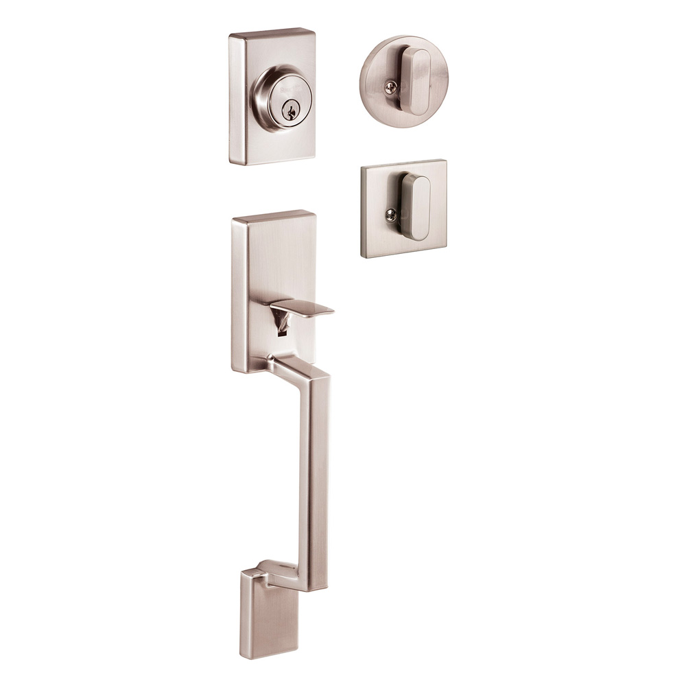 Sure-Loc Hardware Stockholm Entry Door Handleset - Satin Nickel